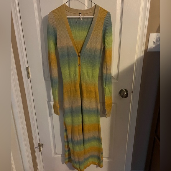 Free People Esme Colorful Maxi Cardigan - Picture 2 of 3